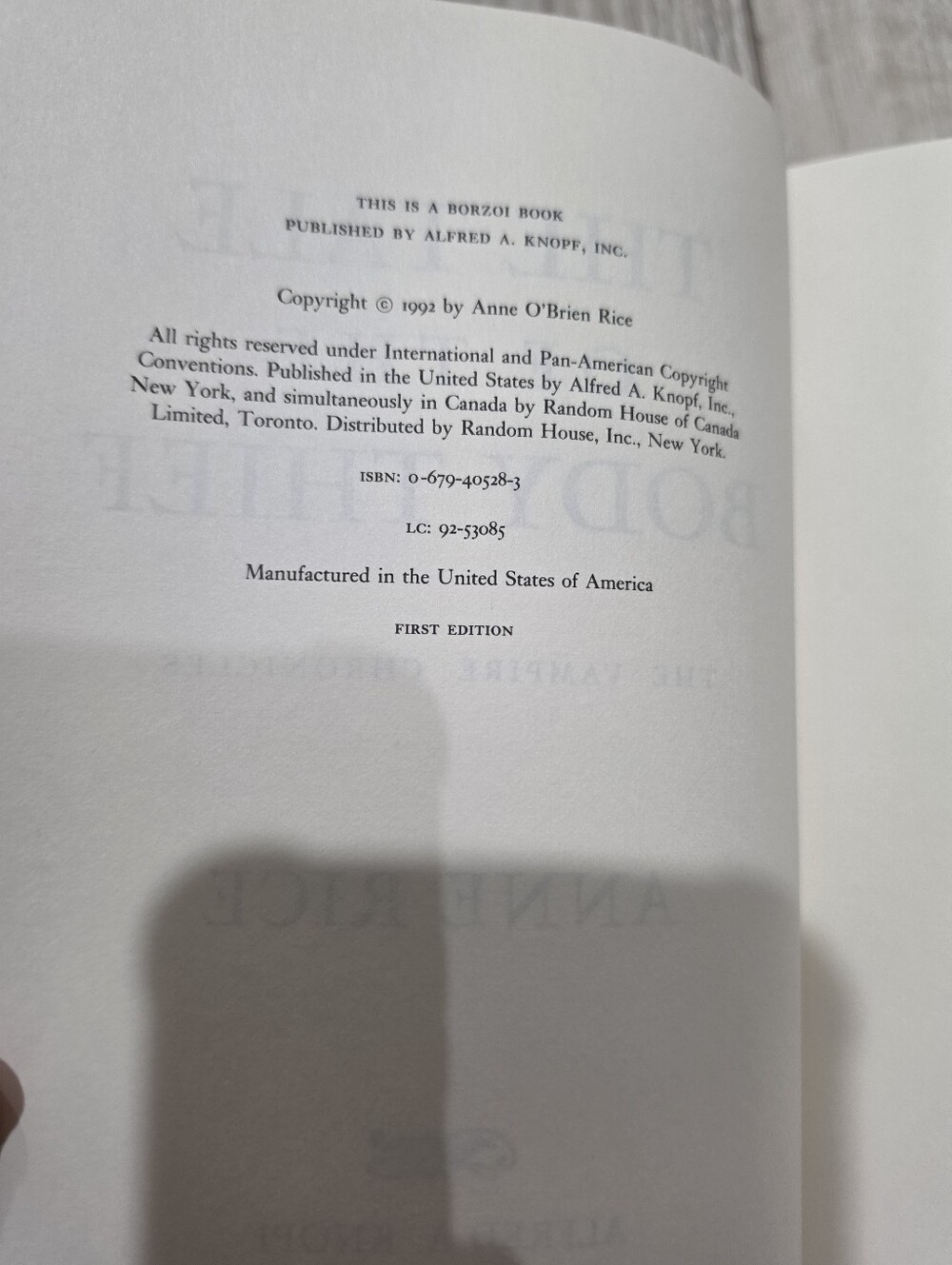 Anne Rice 1st Edition Hardbacks - Picture 7 of 10